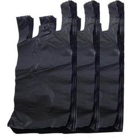 Siyah Renk Biyobozunur Tişörtlü Çanta, Tişörtlü Plastik Poşetler