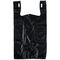 Plastik Siyah Çanta 500 Sayısı Ekstra Ağır Hizmet 1/6 Bakkal Teşekkürler Çantalar, HDPE malzemesi