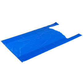 35 Mic Mavi Baskısız T Gömlek Alışveriş Çantaları LDPE Malzeme 18 &amp;quot;X 7&amp;quot; X 32 &amp;quot;