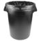 Siyah Banyo Plastik Çöp Torbaları Özelleştirilmiş Boyut Yıldız Mühürlü Alt