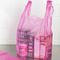 Mor Renkli plastik market poşetleri HDPE Malzeme biyolojik olarak parçalanabilen plastik torbalar