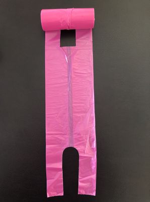 Rulo Ofis Ve Ev Kullanımında T Shirt Alışveriş Poşetleri , Pembe Ve Mor , Masa Çöp Kovası